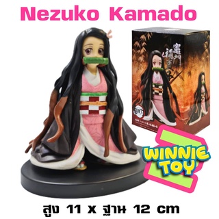 ฟิกเกอร์ โมเดล คามาโดะ เนซึโกะ มีฐาน Nezuko Kamado สูง 11 CM. winnietoys