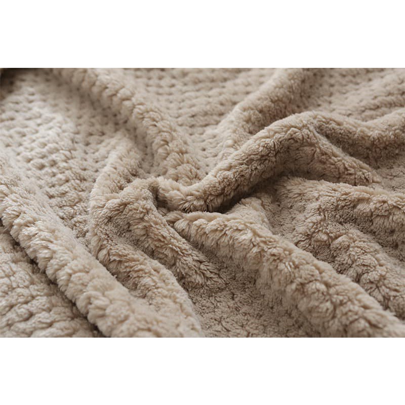 Gooddhome(กู๊ดโฮม) ผ้าห่มมินิมอลขนนุ่ม เนื้อผ้าขนแกะประการังเกรดพรีเมี่ยม - รูปที่ 6