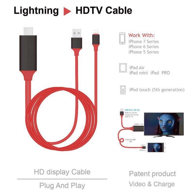 สายHDMI uan-iphone 5-xs max