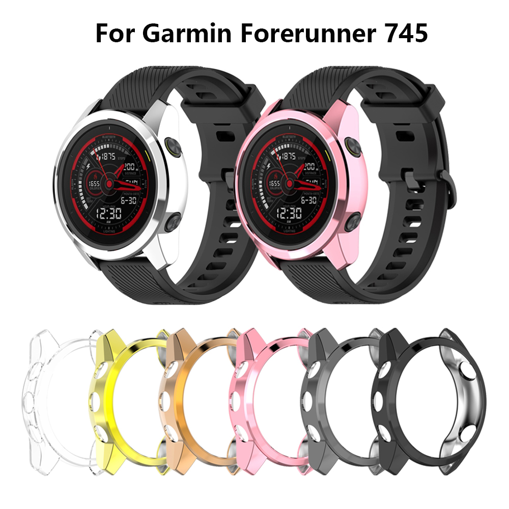 เคสกันชนนาฬิกาข้อมือสําหรับ Garmin Forerunner 745 Smart Watch Tpu สําหรับ Garmin 745