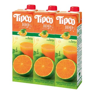 ทิปโก้ น้ำส้มโชกุน 100% 1000 มล. x 3 กล่อง Tipco 100% Shogun Orange Juice 1000ml x 3pcs