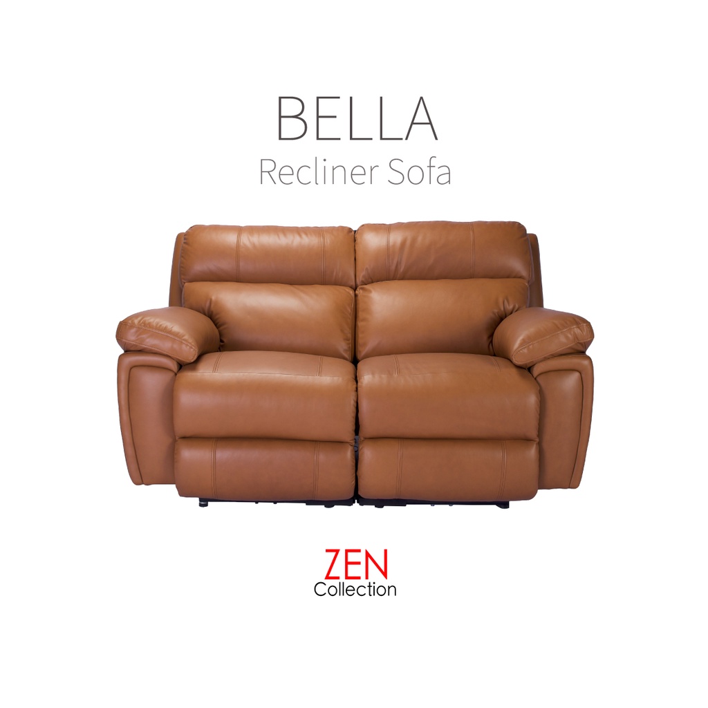 ZEN Collection โซฟา โซฟาปรับนอน 2 ที่นั่ง  Recliner รุ่น BELLA หนังแท้