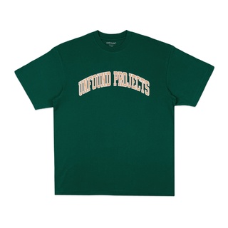 เสื้อยืด UNFOUND PROJECTS COLLEGE TEE GREEN/PEACH สีเขียว