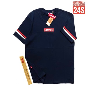 เสื้อยืด ผ้าฝ้าย ลาย Levis Classic Original Import 24s สีดํา สําหรับผู้ชาย และผู้หญิง 2022