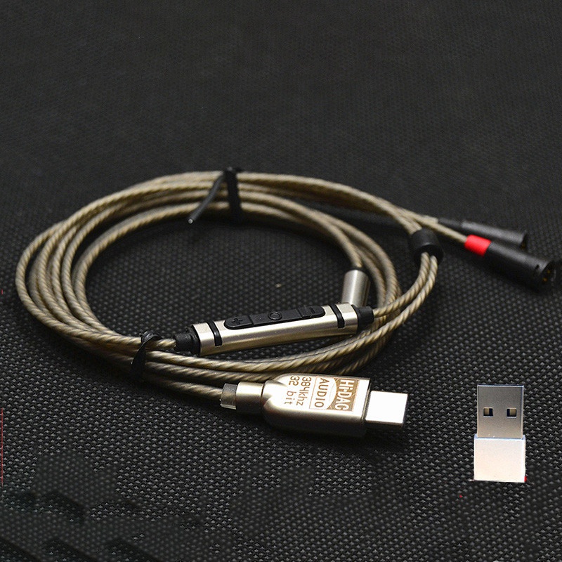อะแดปเตอร์ชิปถอดรหัส Type-C Dac Alc5686 สําหรับสายหูฟัง Sennheiser Ie8Ie8I Ie80 80S Shure Mmcx Se215 (Mmcx)
#8