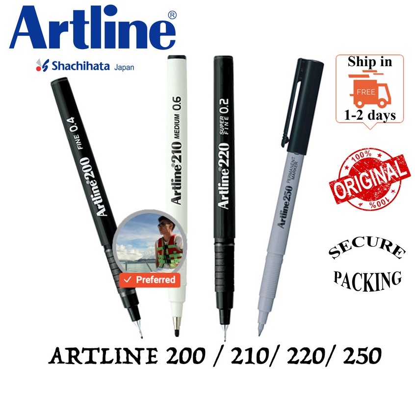 Artline 200 / Artline 210 / Artline 220 / Artline 250 / ปากกาเขียน Artline