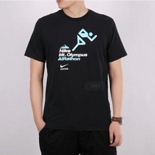 [S-5XL] Nike เสื้อยืดแขนสั้น คอกลม ผ้าฝ้าย 100% พิมพ์ลาย ทรงหลวม สไตล์คลาสสิก เรียบง่าย สําหรับผู้ใหญ่ ทุกเพศ Xs-3Xl FPo