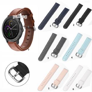 สายรัดสายหนังสำหรับ Garmin Vivoactive 3 Music