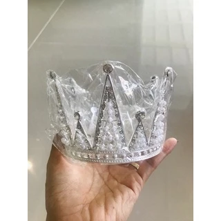 พร้อมส่ง มงกุฏเล็ก มงกุฏแต่งหน้าเค้ก มงกุฏประดับผม มงกุฏเด็กสีเงินสีทอง