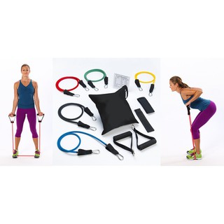 ชุดยางยืดออกกำลังกายแบบสายยางยืด Resistance Band Sets