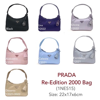 PRADA hobo Re-Edition 2000 nylon Bag หูผ้า ของแท้ 100% [ส่งฟรี]