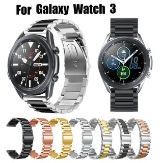 Luxury สายนาฬิกา Samsung galaxy watch 3 41mm 44mm Straps เหล็กกล้าไร้สนิม สาย Samsung galaxy watch active 2 40mm 44mm Straps / Garmin forerunner 245/245M / Garmin venu / galaxy watch 2 Stainless Steel replacement Band Straps