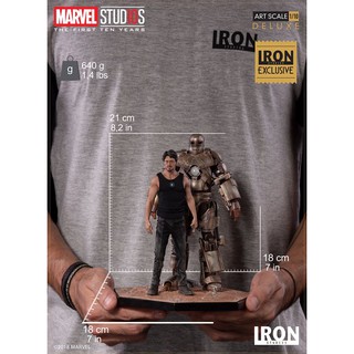 พร้อมส่ง 📦 Iron Studios Deluxe Art Scale 1/10 Tony Stark &amp; Mark I (Exclusive)