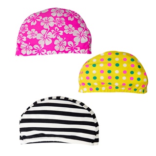 หมวกว่ายน้ำ กันน้ำ ลายน่ารัก Swimming Cap สำหรับผู้ใหญ่และเด็ก