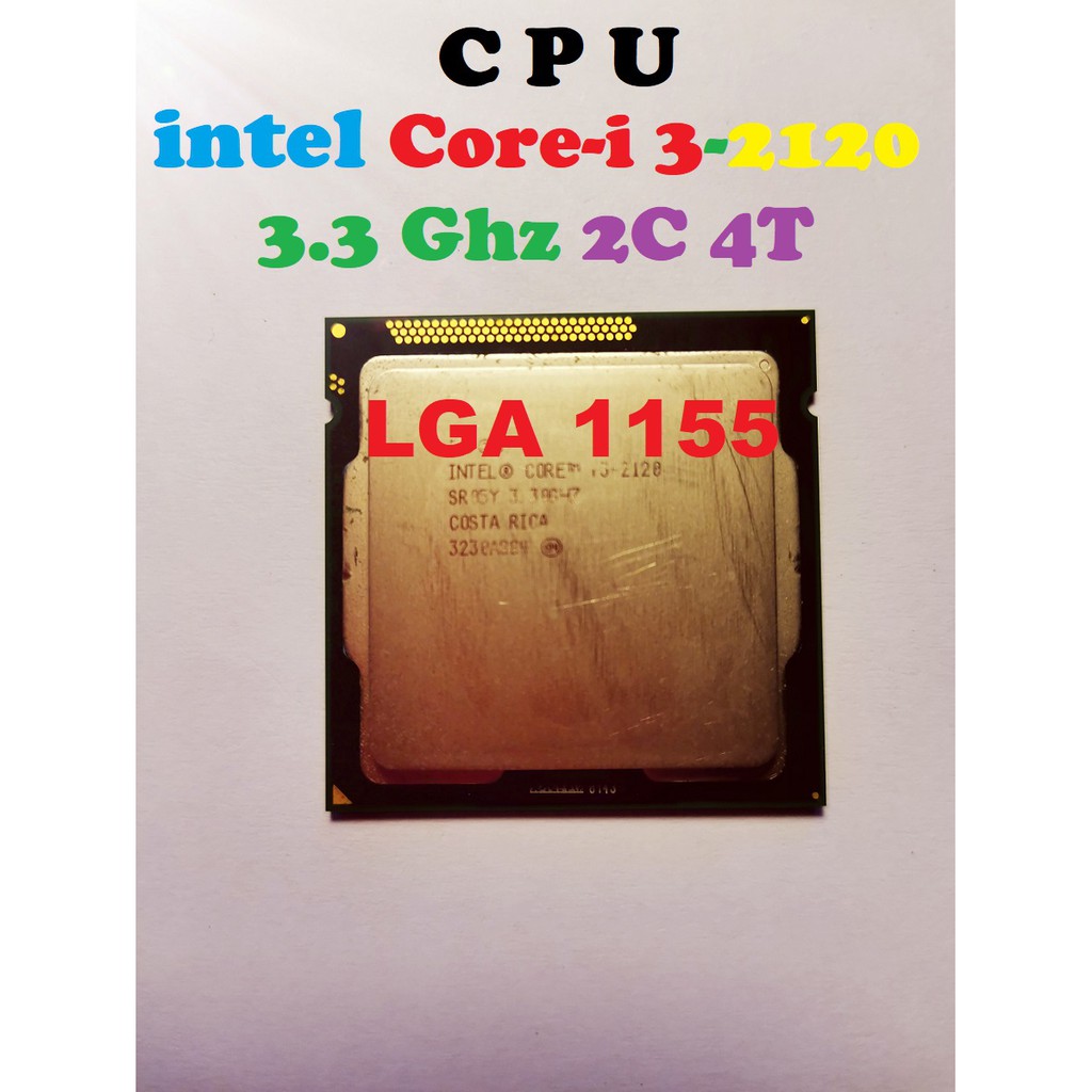 INTEL i3 2120 มือ สอง ราคาสุดคุ้ม ซีพียู CPU 1155 Core i3 2120 3.30GHz ...