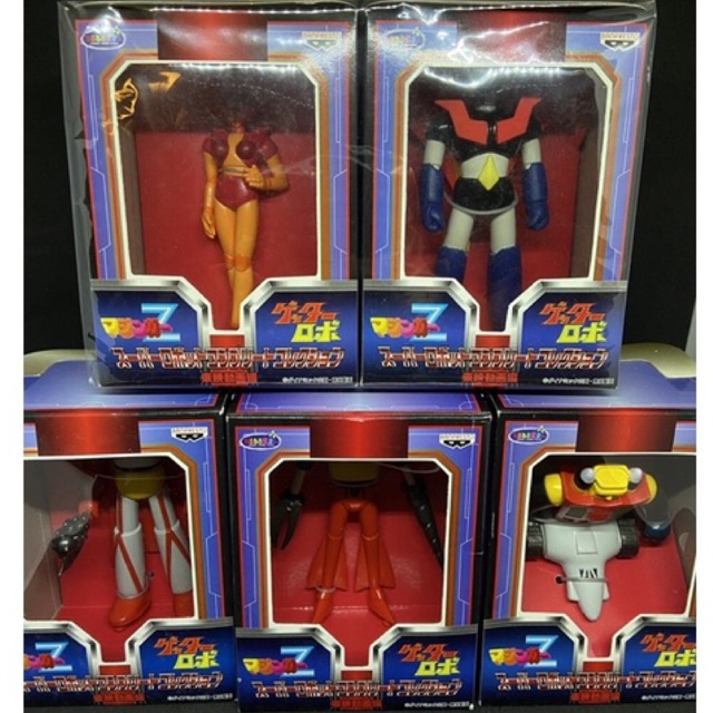 🔥 Mazinger Z Getter Robo Super Robot Complete Collection Toei Animation All 5 types Banpresto Rare.