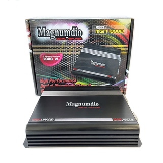 เพาเวอร์แอมป์ติดรถยนต์ราคาถูก MAGNUMDIO รุ่น MGN-1000D CLASS D 1000w. สีดำ