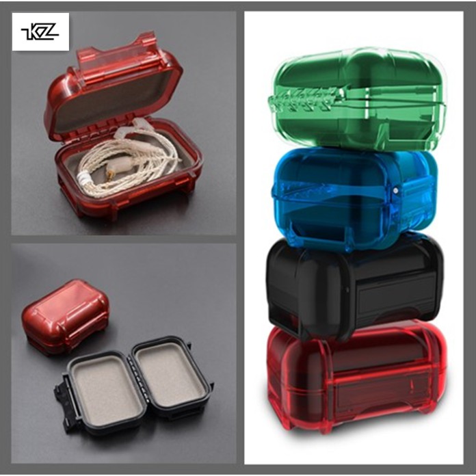 KZ หูฟัง Hard Case กระเป๋า ABS เรซิ่นกันน้ําสีสันป้องกันแบบพกพาสําหรับ ZST X ZSN PRO X