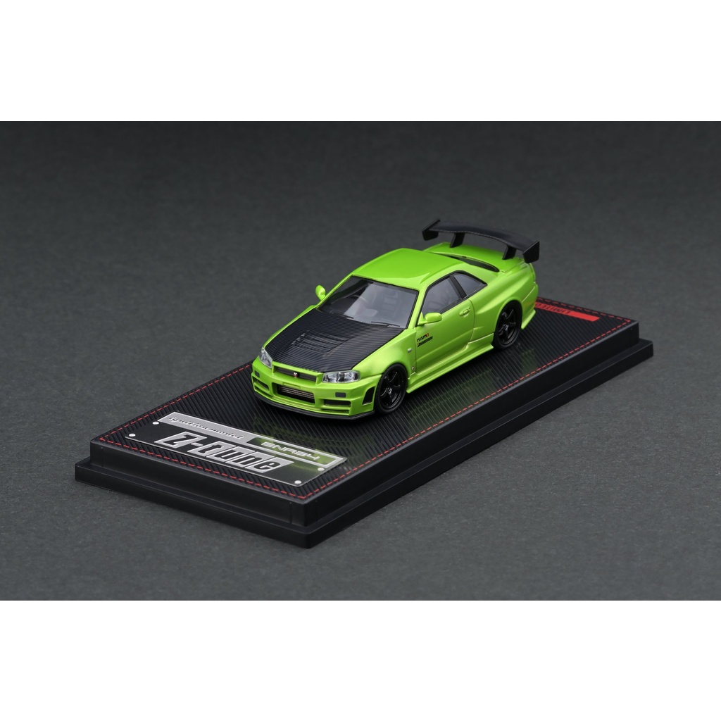 Ignition Model : IG2126 1/64 Nismo R34 GT-R Z-tune Green Metallic IG-Gallery Aniversary