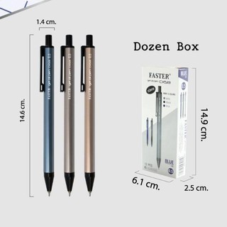Faster Gel Oil Pen CX513 ปากกาลูกลื่นเจล ฟาสเตอร์ 0.5 มม. 12 ด้าม/กล่อง