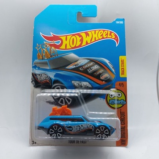 รถเหล็ก Hotwheels TOUR DE FAST สีฟ้า (ib002)