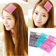ที่แปะผม แผ่นติดผมแต่งหน้า แผ่นแปะผม สีดำ สีฟ้า สีแดง