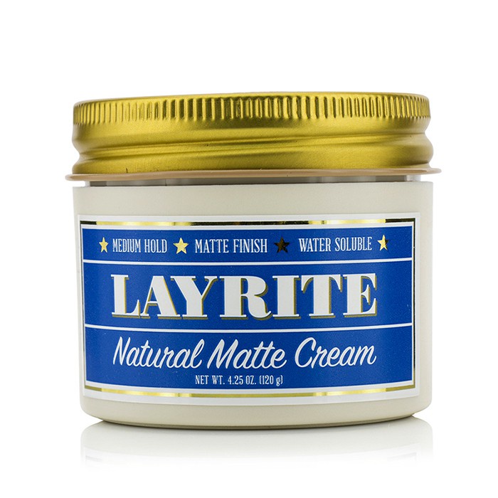 LAYRITE - Natural Matte Cream (Medium Hold, Matte Finish, Wa