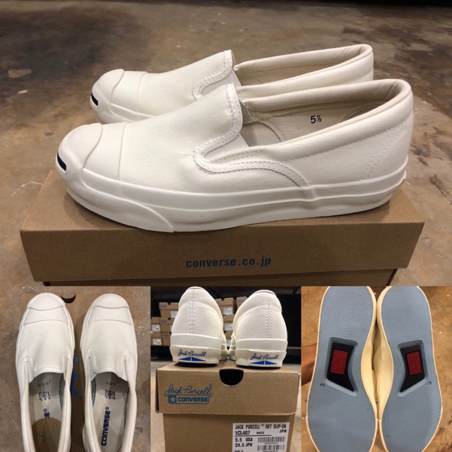 converse jack purcell ret slip on