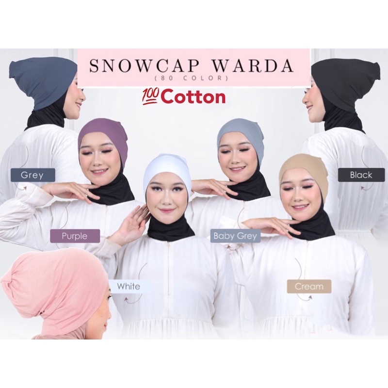 Wardah Inner Snowcap Wardah Cotton Anak Tudung Inner Wardah Snowcap Bertutup