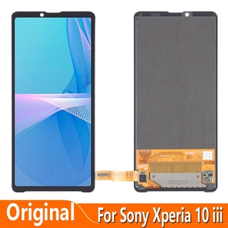 อะไหล่หน้าจอสัมผัส LCD แบบเปลี่ยน สําหรับ Sony Xperia 10 III X10 III SO-52B SOG04 XQ-BT52 A102SO