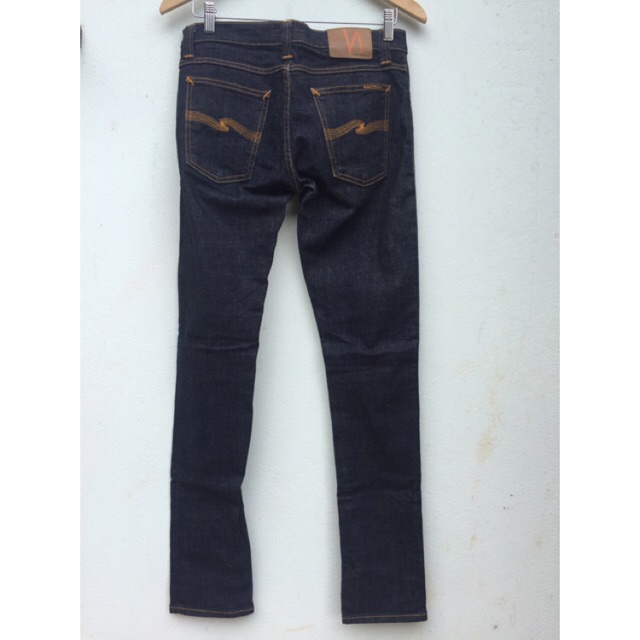 nudie tight long john denim stretch