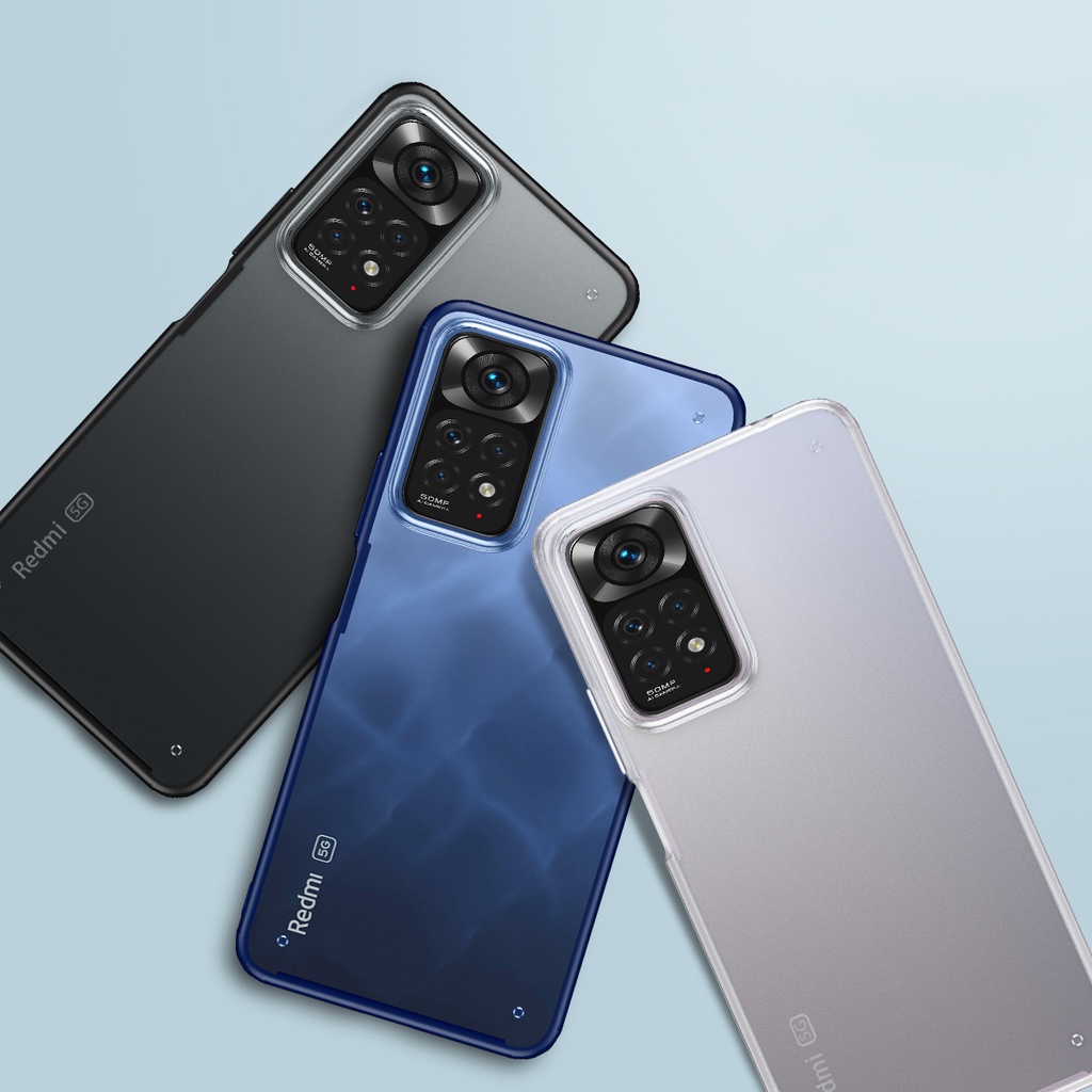 Xiaomi Redmi Note 11 Pro 4G 5G เคสแข็ง ขอบซิลิโคนนิ่ม พลาสติกแข็ง เคลือบด้าน หินทราย ด้านหลัง ป้องกันการตก เคส