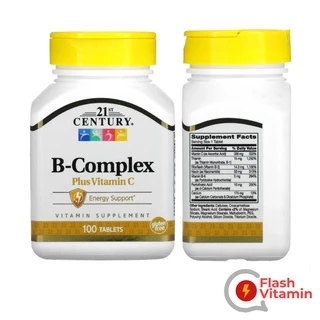 [พร้อมส่ง ] 21st Century , วิตามินบีรวม B-Complex,B-1, B-6, B-12, B-50 Complex , B-100 Complex, Stress B