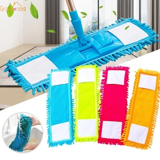 ผ้าม็อบไมโครไฟเบอร์ Chenille Flat Mop Head ขนาด 12x40 ซม. แบบเปลี่ยน สําหรับทําความสะอาดพื้น