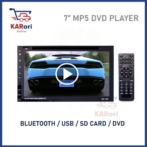 7 INCH UNIVERSAL DOUBLE DIN MP5 CAR DVD PLAYER (USB/SD/AUX IN)