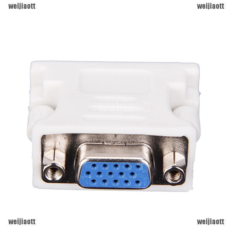 ใหม่ อะแดปเตอร์ Dual Link เชื่อมต่อ DVI-I Male Analog 24 + 5 to VGA Female