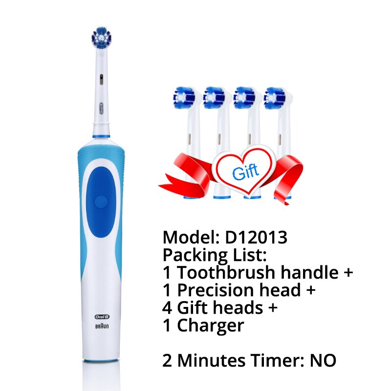 Oral B Electric Toothbrush Precision Clean 2 Mins Timer Rechargeable ...