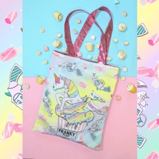 A cup of unicorn tote bag