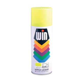 🔥The Best!! สีสเปรย์สะท้อนแสง WIN รุ่น F3 ขนาด 400 ซีซี สีเหลือง