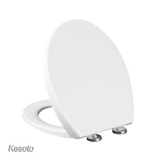 Easy Clean Change Elongated Closed Front Toilet Seat Replacement Bathroom