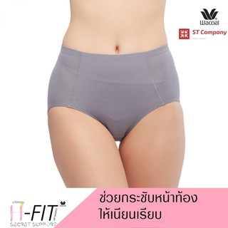 Wacoal กางเกงใน กระชับหน้าท้อง สีเทา (GY) 1 ตัว แบบเต็มตัว (Short) รุ่น WU4836 เก็บท้อง เก็บพุง Support Panty วาโก้