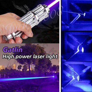 เลเซอร์พกพา ความเข้มข้นสูงสุด ชาร์จ USB high power blue laser light 50000mW จุดไฟ ได้