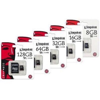 Kingston Micro sd card Memory Card 2GB/4GB/8GB/16GB/32GB/64GB/128GB กล้อง/กล้องติดรถยนต์ / โทรศัพท์มือถือ