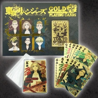 Tokyo Revengers Gold Playing Cards ⭐️ลิขสิทธิ์แท้นำเข้าจากญี่ปุ่น 100%