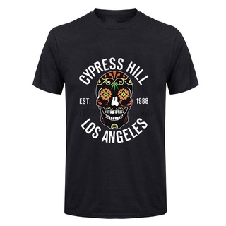 ผ้าฝ้ายคอกลมเสื้อยืด พิมพ์ลายโลโก้หัวกะโหลก Cypress Hill Flower Skull 1988 สีดํา สไตล์คลาสสิก ไม่ซ้ําใคร สําหรับผู้ชาย 2