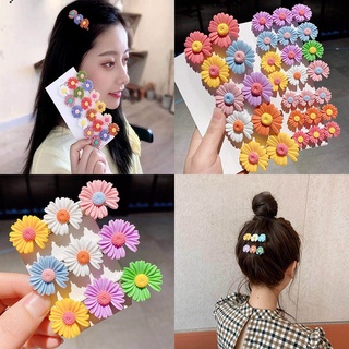 Cute Flower Hair Clip Exquisite Daisy Plastic Resin Accessories for Girl Female