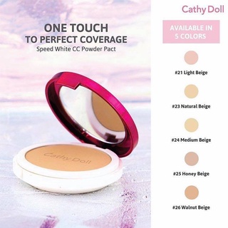 แป้งซีซี Cathy Doll CC Speed White Powder Pact SPF40 PA+++