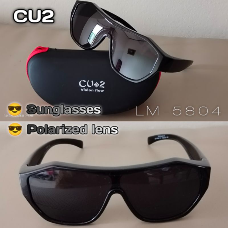CU2 LM5804 แว่นครอบกันแดด แว่นตากันแดดครอบ เลนส์Polarized แว่นครอบ แว่นตาครอบแว่นสายตา