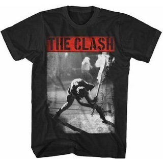 เสื้อยืดคอกลมเสื้อยืด ผ้าฝ้าย พิมพ์ลาย The Clash สไตล์วินเทจ เหมาะกับวันเกิด สําหรับผู้ชาย และผู้หญิงS-5XL