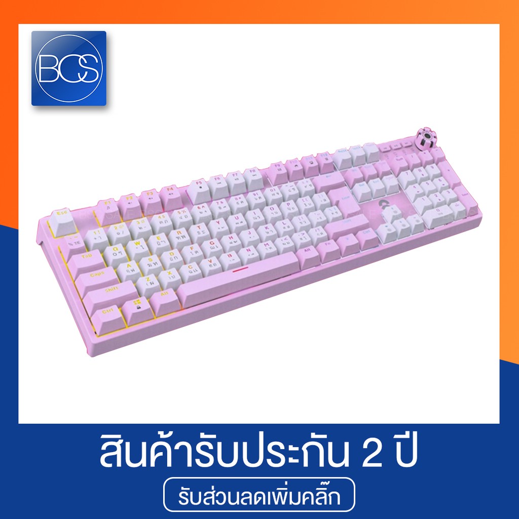 OKER K-99B Pink Evolutiom Backlit Mechanical Keyboard คีย์บอร์ดเกมมิ่ง